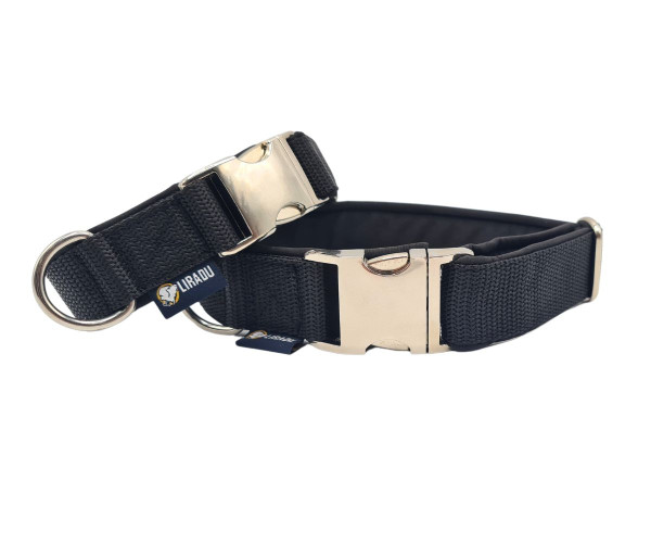 Klickhalsband Pur Schwarz