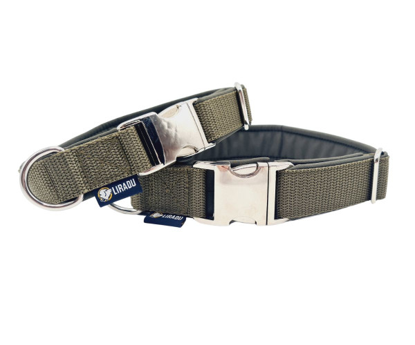 Klickhalsband Pur Olive