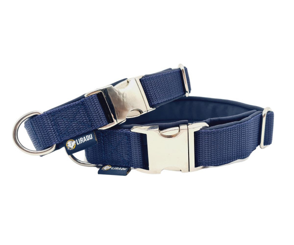 Klickhalsband Pur Navy